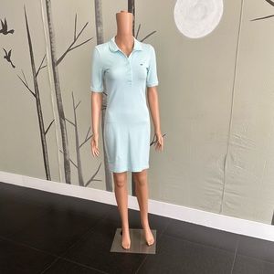 Women's Stretch Cotton Piqué Mint Color Polo Dress